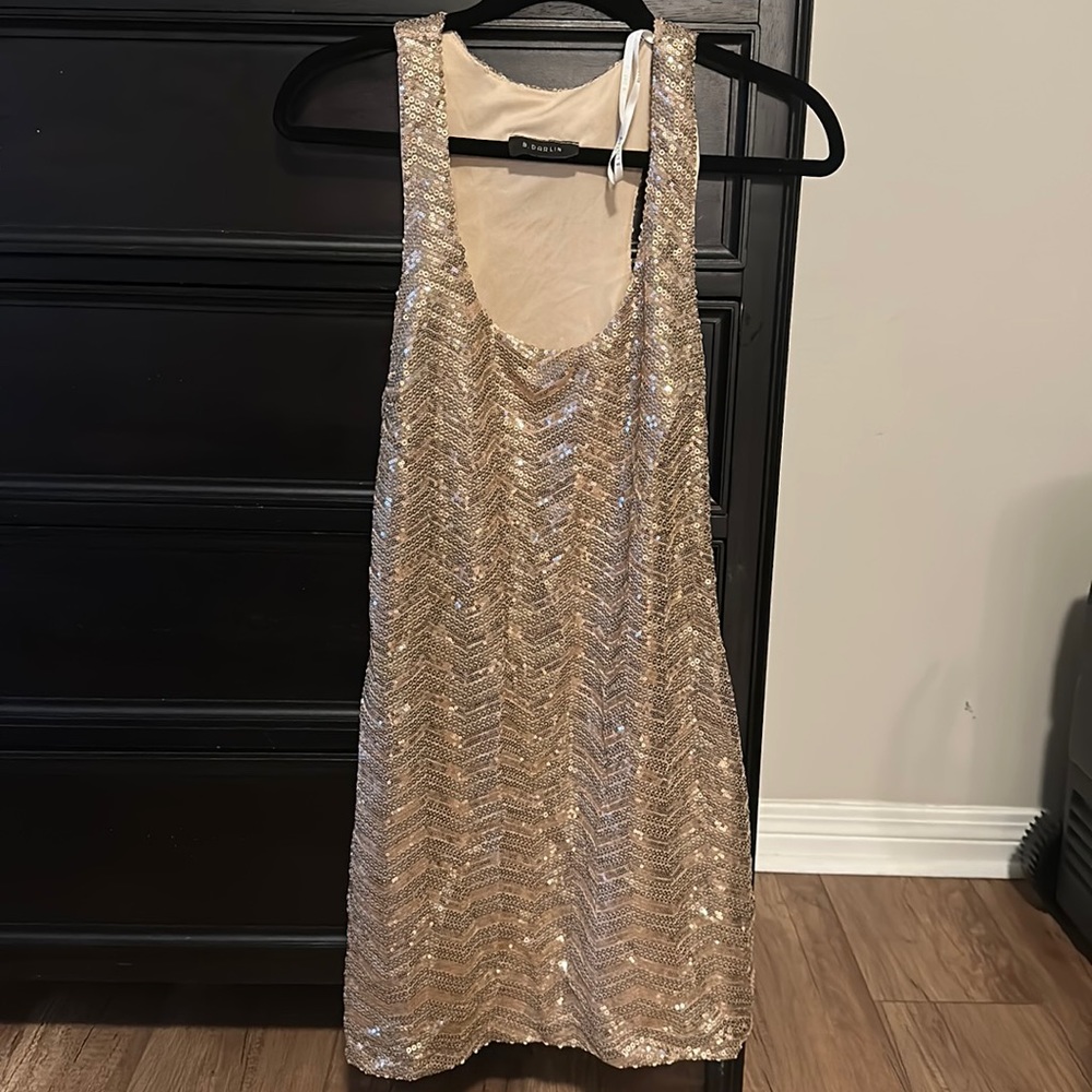 Gold dress